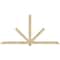 Ekena Millwork Kennewick Rough Sawn Timber Gable Bracket, Douglas Fir, 96"W x 48"H x 4"D x 4"F, 12/12 Pitch GBW096X48X0404KEN00RDF - alternate 1